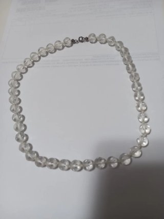 Collana cristallo di rocca trasparente