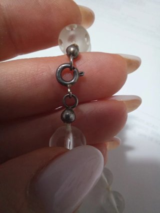 Collana cristallo di rocca trasparente