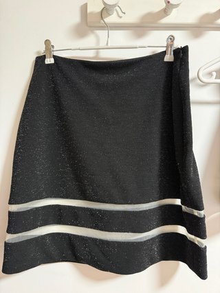 Conjunto fiesta top y falda brillantitos