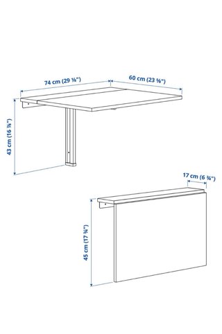 Mesa abatible Norberg Ikea