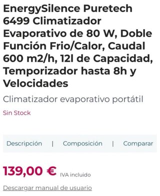 Cecotec Climatizador Evaporativo EnergySilence Pur