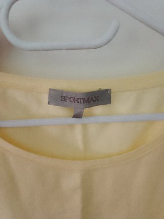 Top Sportmax giallo manica 3/4