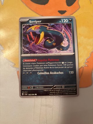 Carta Pokémon Seviper Básico 120 PS
