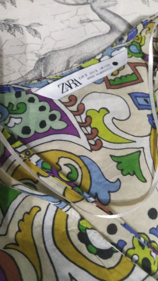 Blusa Zara Estampada Talla S