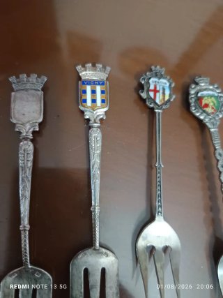 Tenedores de colección plata