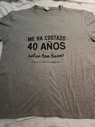Camiseta 40 Años Talla M