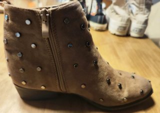 Botines Marypaz Talla 38 Tachuelas Marrones