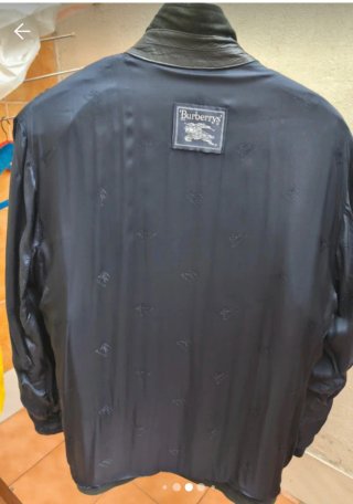 Blazer Burberry Gris Suede