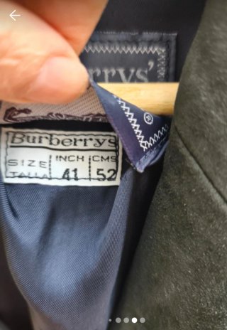 Blazer Burberry Gris Suede