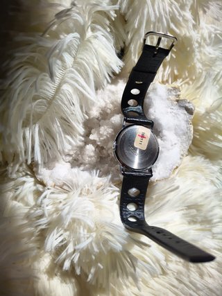 Reloj Timex Vintage Esfera Blanca Correa Negra