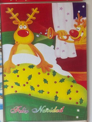 Lote 12 Tarjetas Navidad Santa Claus