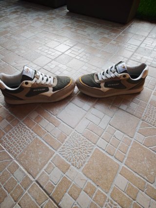 Zapatillas Dunlop Beige y Verde
