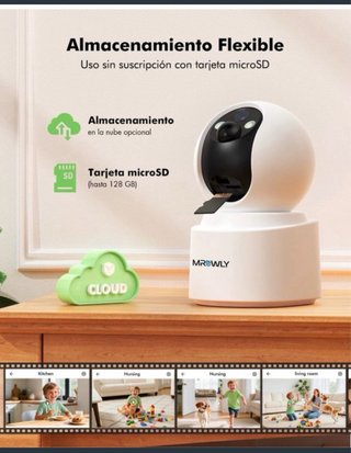Cámara Vigilancia Mrowly WiFi Interior 4MP