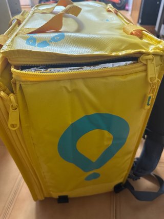 Mochila Glovo Amarilla