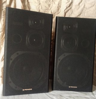 Mini impianto Pioneer con giradischi + 2 altoparlanti 75 W