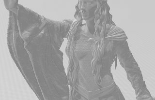 Galadriel Señor de los Anillos 30cm sin pintar