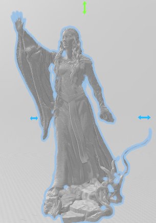 Galadriel Señor de los Anillos 30cm sin pintar