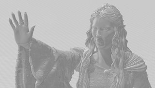 Galadriel Señor de los Anillos 30cm sin pintar
