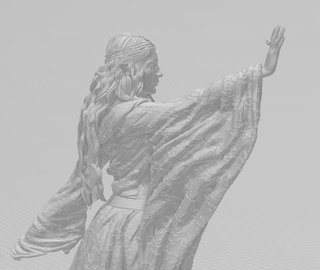 Galadriel Señor de los Anillos 30cm sin pintar