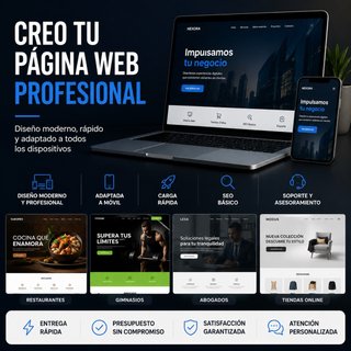 Diseño páginas web para negocios y autónomos