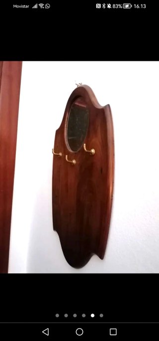 Espejo antiguo de madera