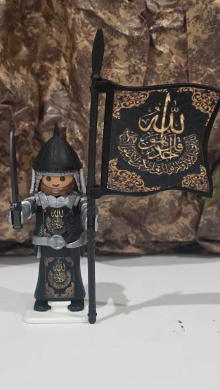 Playmobil Árabe Guerrero con Bandera