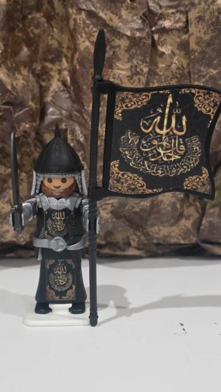 Playmobil Árabe Guerrero con Bandera
