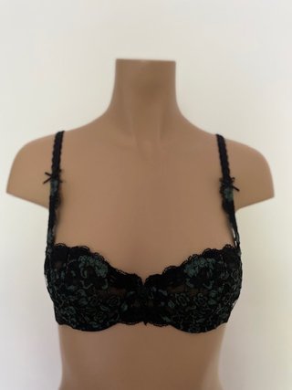 Sujetador balconette encaje negro 85B
