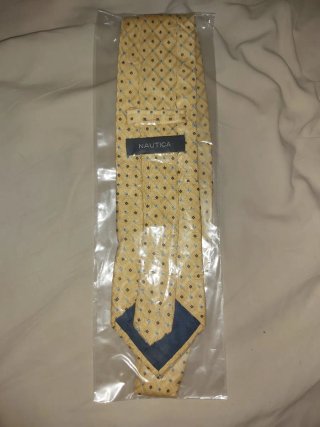 Corbata Nautica Amarilla con Diseño