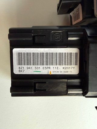 Mando luces Audi A2  8Z1 BK7 941 531 E5PR 11E