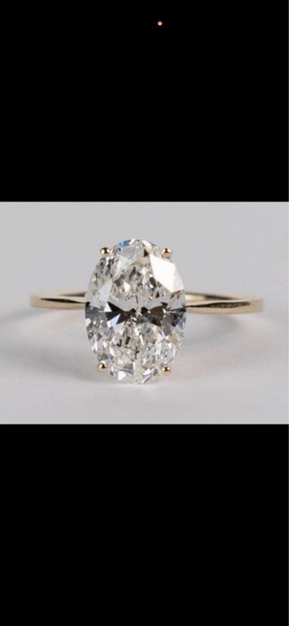 Anillo de Diamante Laborarorio Blanco.