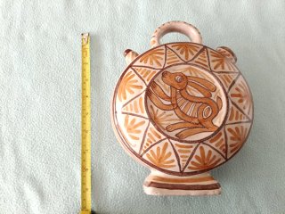 Botijo de colección con diseño de ave