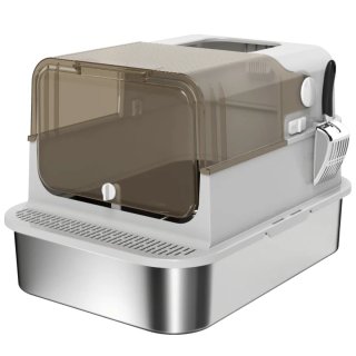 Arenero Gatos PawHut Acero Inox XXL
