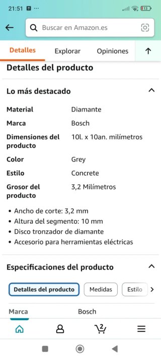 Disco Tronzador Diamante Bosch 400mm