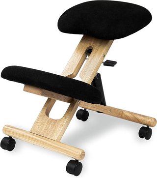 Silla ergonómica sin respaldo con ruedas