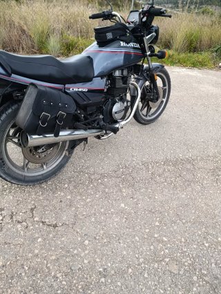 Honda CB450DX Clásica Negra/Gris