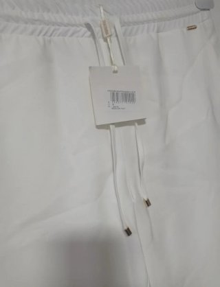 Pantaloni Fracomina bianchi vita elasticizzata