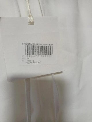 Pantaloni Fracomina bianchi vita elasticizzata