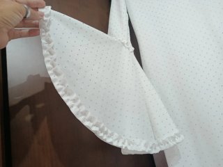 Vestido de flamenca Mialma blanco y plata