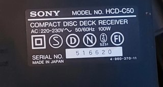 Repuestos Sony HCD-C50