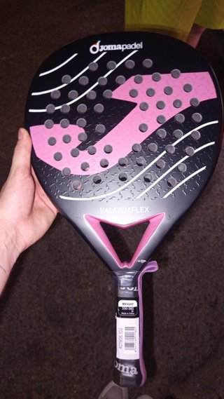 Pala Padel Joma Valkiria Flex Negra/Rosa
