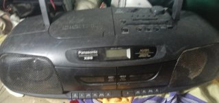 Radiocasete Panasonic XBS Negro vintage
