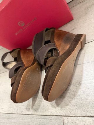 Sandalias Jaime Mascaró Cuña Marrón