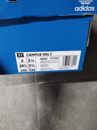 Adidas Campus Talla 38 Caja y Cordones Extra