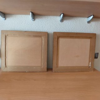 Pareja cuadro decorativo paisaje