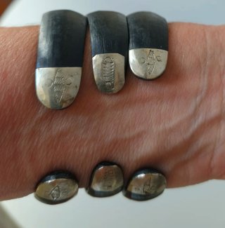 Pulseras Brazaletes Tuareg Cuero y Metal