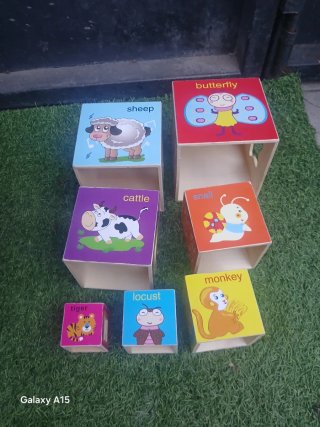 Juego educativo madera bebés formas