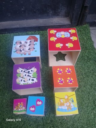 Juego educativo madera bebés formas