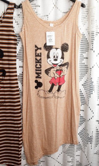 Vestidos Mickey Mouse listrados S BERSKLY -unidade