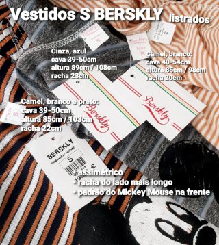 Vestidos Mickey Mouse listrados S BERSKLY -unidade